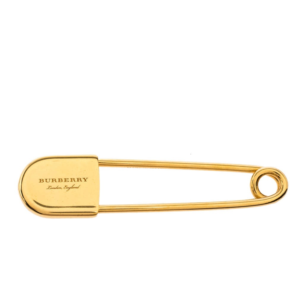 Burberry Gold-Tone Safety Pin Accessory